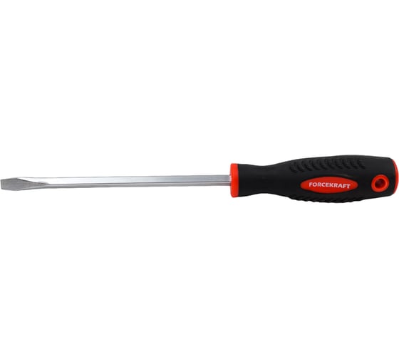 Шлицевая отвертка FORCEKRAFT магнитная "Profi" S2 SL 8.0х175 мм, 27156 FK-70180175 1