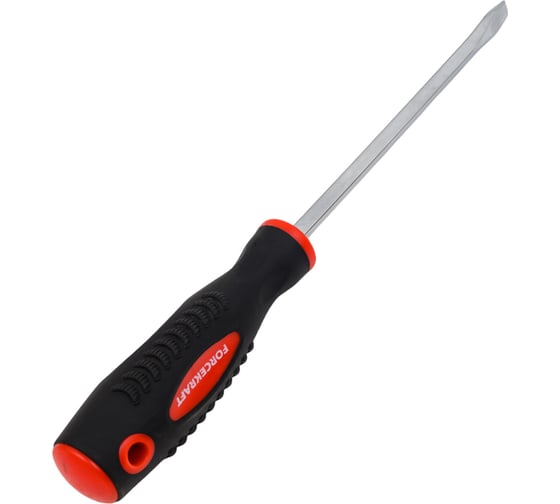 Шлицевая отвертка FORCEKRAFT магнитная "Profi" S2 SL 8.0х175 мм, 27156 FK-70180175