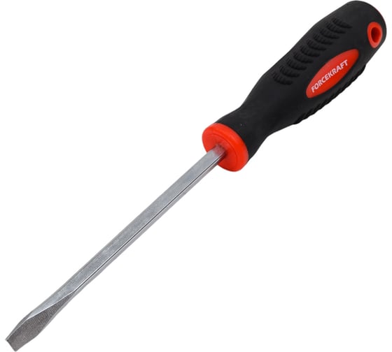 Шлицевая отвертка FORCEKRAFT магнитная "Profi" S2 SL 6.5х125 мм, 27154 FK-70165125