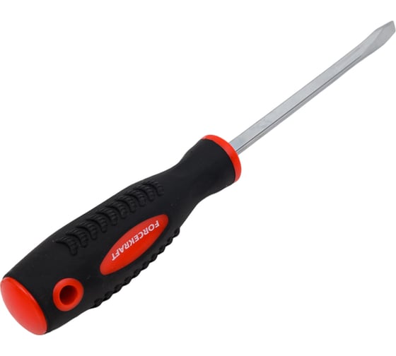 Шлицевая отвертка FORCEKRAFT магнитная "Profi" S2 SL 6.5х125 мм, 27154 FK-70165125