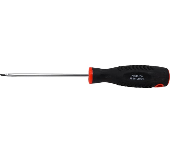 Шлицевая отвертка FORCEKRAFT магнитная "Profi" S2 SL 4.0х100 мм, 28221 FK-70340100