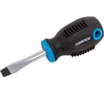 Шлицевая отвертка Forsage магнитная "Profi" S2 SL 6.5х38 мм, в пластиковом держателе 27173 F-7036538