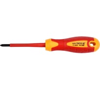 Отвёртка диэлектрическая YATO 1000В PH1x80мм YT-2822 36132822 092 1