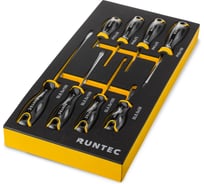 Набор отверток RUNTEC S2 в ложементе EVA, 8 предметов RT-SD1E8F