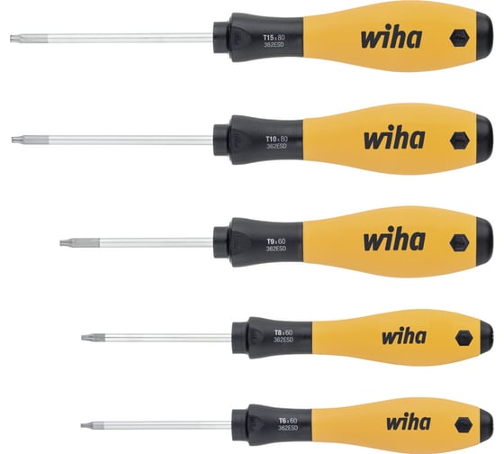 Набор отверток Wiha SoftFinish362SF ESD K5 5 шт 27253