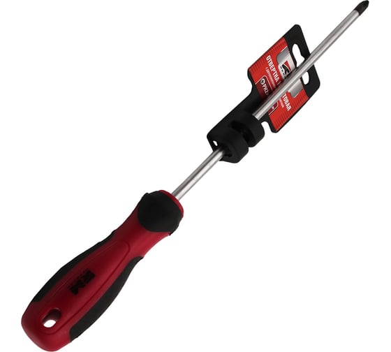 Крестовая отвертка REDMARK PH2х200 мм с двухкомпонентной рукояткой RM80748