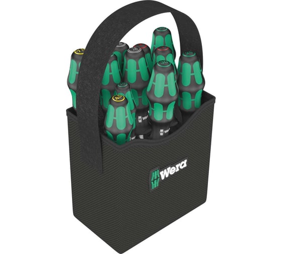 Набор отвёрток в сумке WERA Kraftform 2 go 300, 11 предметов WE-004313
