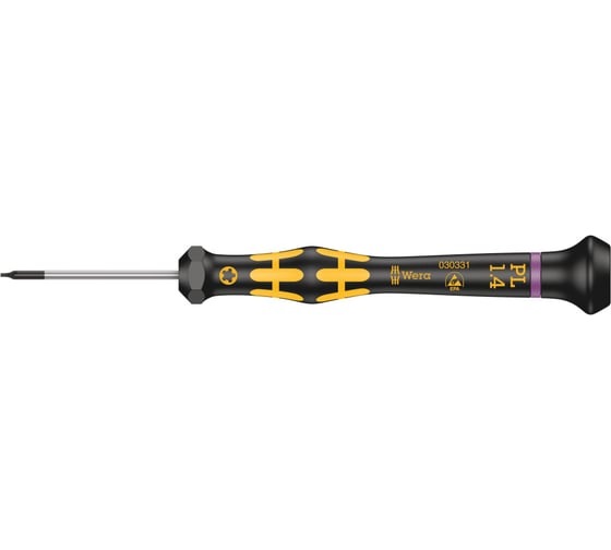 Антистатическая отвертка WERA 1573 Pentalobe ESD Kraftform Micro, PL 1.4х40 мм WE-030331 1