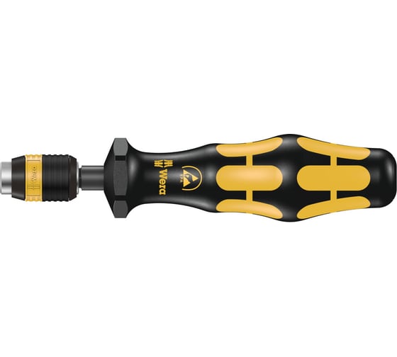 Динамометрическая отвертка WERA 7461 ESD Kraftform, 1.2 Нм, для бит 1/4 WE-074842 1