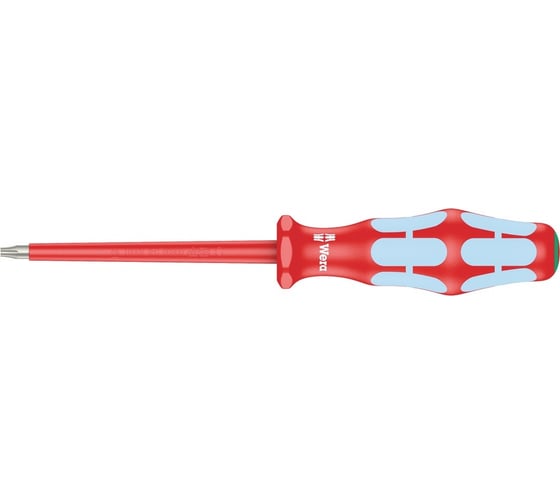 Диэлектрическая отвертка WERA 3167 i TORX VDE, нержавеющая сталь, TX10х80 мм WE-022762 1