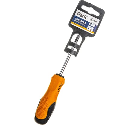 Отвертка PARK PH1х75 мм двухкомпонентная рукоятка 008396