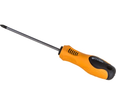Отвертка PARK PZ1х100 мм двухкомпонентная рукоятка 008404