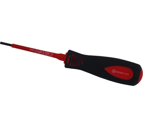 Изолированная отвертка BOVIDIX плоская, 3х75 мм 6501301