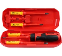 Отвертка STEKKER STLS005 VDE со сменными битами до 1000В, 8 предметов 50409