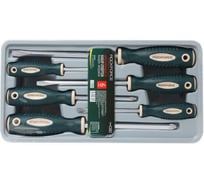 Набор отверток магнитных Rockforce Profi S2, 6 предметов (PH:1x75, 2x100, 3x150мм; SL 5.5х100, 6.5х150, 8х175мм) в лотке RF-2068(11884)