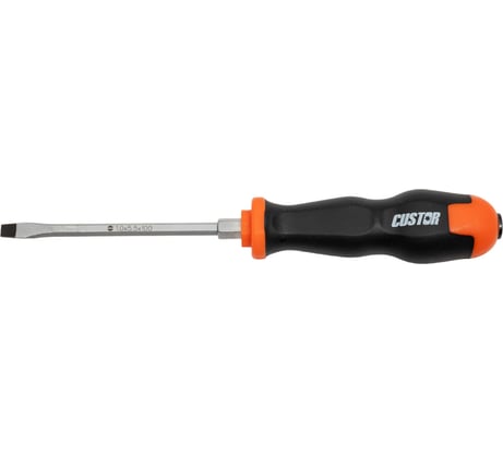 Отвертка CUSTOR ударная прямой шлиц SL5.5 x 100 мм 83055100