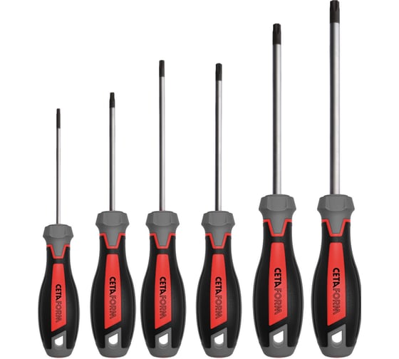 Набор Torx отвёрток с отверстием Ceta Form в коробке, 6 предметов F99-606 1