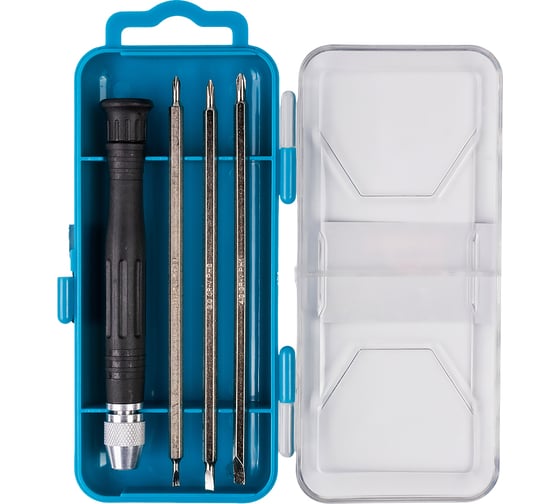 Набор отверток и бит Smartbuy Tools 4 шт,для глубоко расп.крепежа,SL2-3-4,PH00-0-1,H4 120 мм, 40Х SBT-SCN-4P2 1