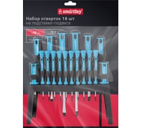 Набор отверток SMARTBUY 18 шт, на подставке-подвесе, CR-V сталь, Tools SBT-SCN-18P1