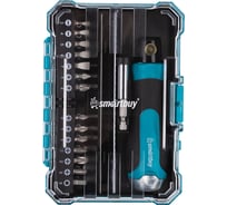 Набор отверток и бит SMARTBUY, 33 предмета, реверс.отвертка, удлинитель, адаптер, биты, CR-V, Tools SBT-SCBS-33P1