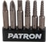 Отвертка ударная с набором бит и экстракторами резьбы Patron 7 предметов P-5064V(63457) 5