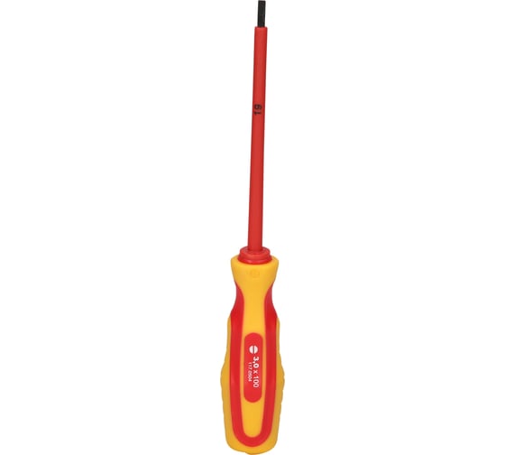 Шлицевая отвертка KS Tools VDE 3x100 мм ERGOTORQUE 117.0504