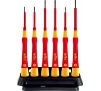 Набор микроотверток Wiha 42989 PicoFinish electric Шлиц, Phillips, с держателем, 6 шт wih42989