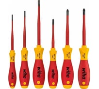 Набор отверток Wiha SoftFinish electric slimFix шлиц, Phillips, wih38362