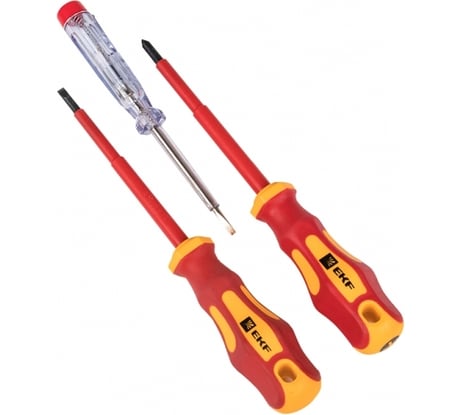 Набор диэлектрических отверток EKF НИО-03 Master ndo-03