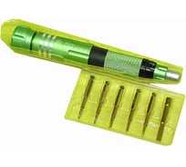 Отвертка со сменными насадками Amperin Best BST-8927B зелёная 057569