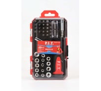 Набор бит и головок с рукояткой P.I.T. ADVANCE 46шт, рег. рукоятка, 2 адаптера, кейс, HSDR04-0046