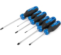 Набор отверток SITOMO, 6 шт (SL3×75, SL5×100, SL6×125, PH0×75, PH1×100, PH2×125), CrV 1162400