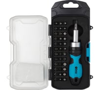 Набор бит Olmo 346786 с рукояткой-трещеткой пескоструйная обработка CRV, 38 шт ЭК000146786