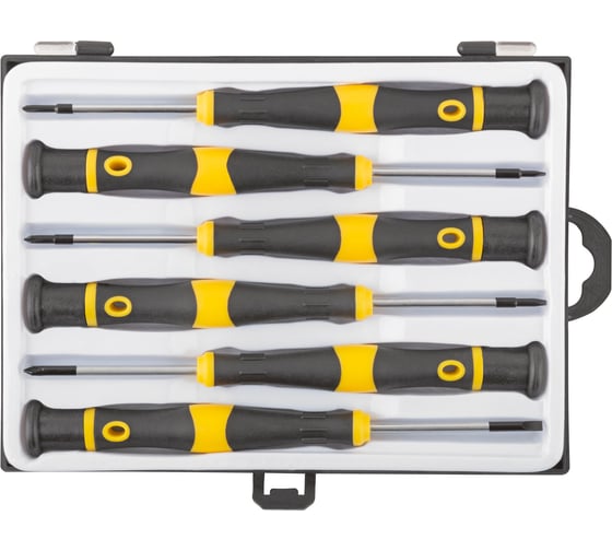 FIT Отвертки для точных работ FIT CrV, 6 шт., PH/SL, пластиковый кейс 56145 1