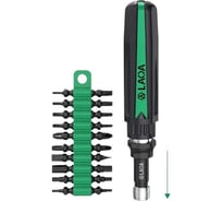 Отвёртка реверсная LAOA с удлинителем и набором бит LA615042