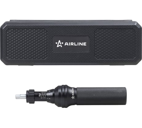 Отвертка динамометрическая Airline, 1/4", 1-6 Нм, с битами 23 пр. (PH, HEX, TORX), в кейсе ATBN301
