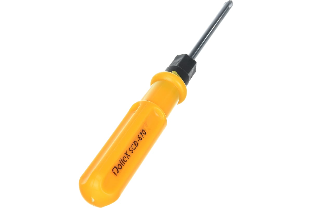 Комбинированная отвертка Dollex SL1,2x6x70 + PH2x70, 190 мм SCD-670 ...