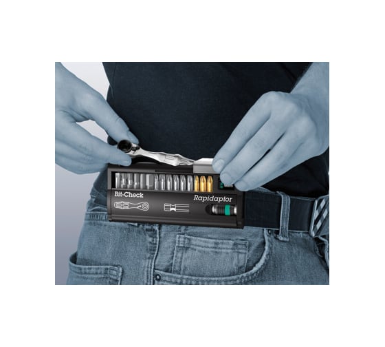 Набор (биты + трещотки) BC BR 30 Universal + 8001 A 1/4" SB Wera WE-073640