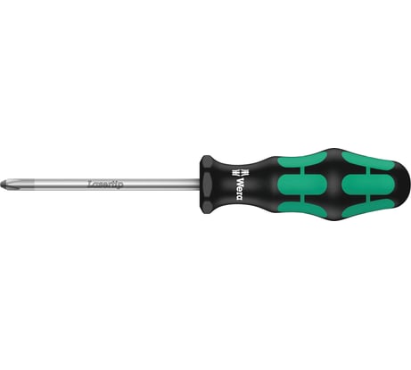 Отвёртка крестовая Wera, PZ 2x100 мм, WE-009315