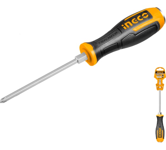 Отвертка крестовая ударная INGCO PH3 x 200 INDUSTRIAL HGTS68PH3200