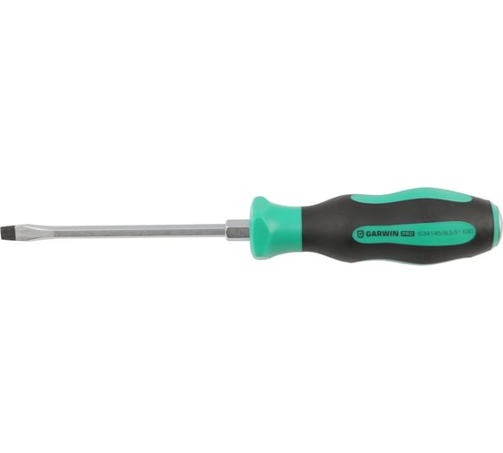 Отвертка усиленная цельнометаллическая GARWIN SL5.5, 100 мм 634145-SL5,5*100