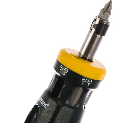 Реверсивная отвертка с битами BIT LOCK 12 в 1 KRAFTOOL 26161-H13