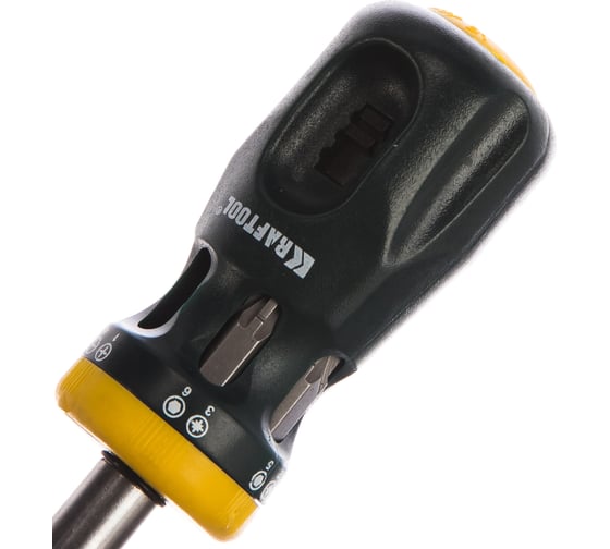 Реверсивная отвертка с битами BIT LOCK 12 в 1 KRAFTOOL 26161-H13