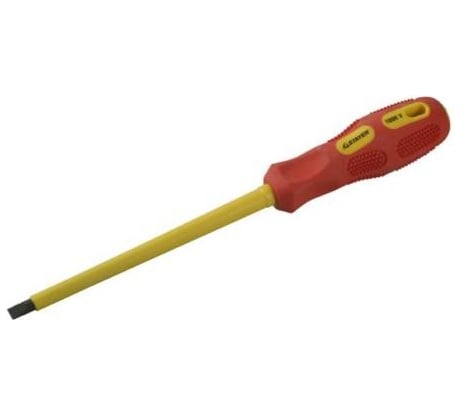 Диэлектрическая отвертка SL 3,0 x 100 мм STAYER MAX-GRIP Insulated 25827-03-100 G