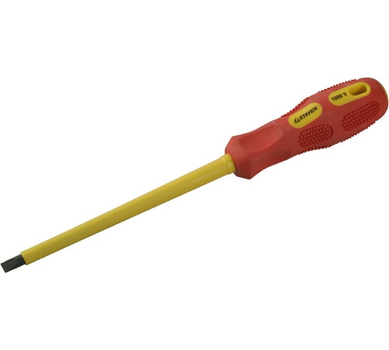 Диэлектрическая отвертка MAX-GRIP Insulated SL 8,0 x 175 мм STAYER 25827-08-175 G