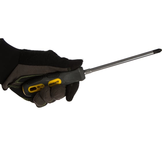 Намагниченная отвертка с усилителем MAX-GRIP Regular PZ №3 x 150 мм STAYER 25822-3-150 GF