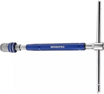 Ключ-вороток c Т-образной ручкой Workpro PRO CR-V, с быстросьемным битодержателем 1/4, WP275016