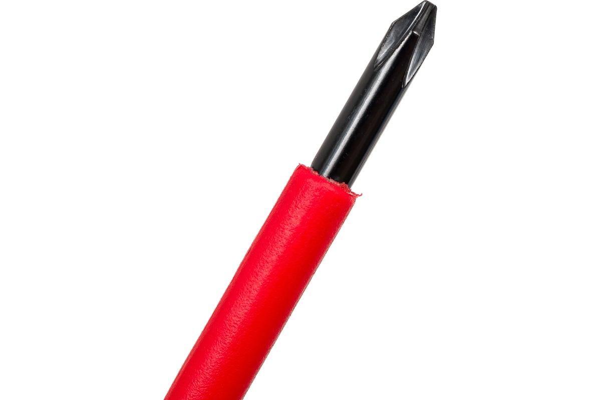 Диэлектрическая крестовая отвертка SHTOK 1000В Ph1x100 мм 09205 ...