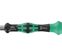 Отвёртка-битодержатель WERA для 4 мм бит 1014 Kraftform Micro, 4 мм x 80 мм WE-051278