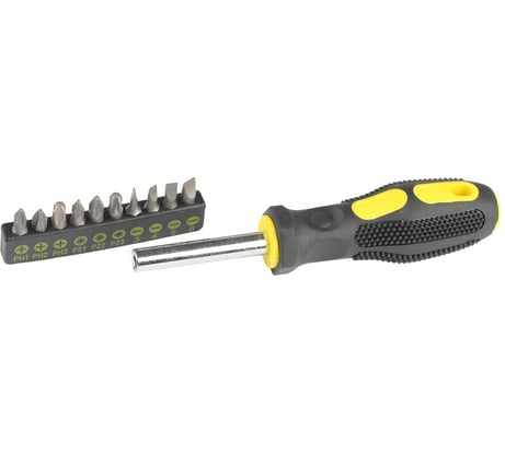 Набор STANDARD из отвертки с битами STAYER 25078-H10